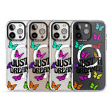 iPhone 16 Pro Max Just a Dreamer Butterfly Black Impact Phone Case