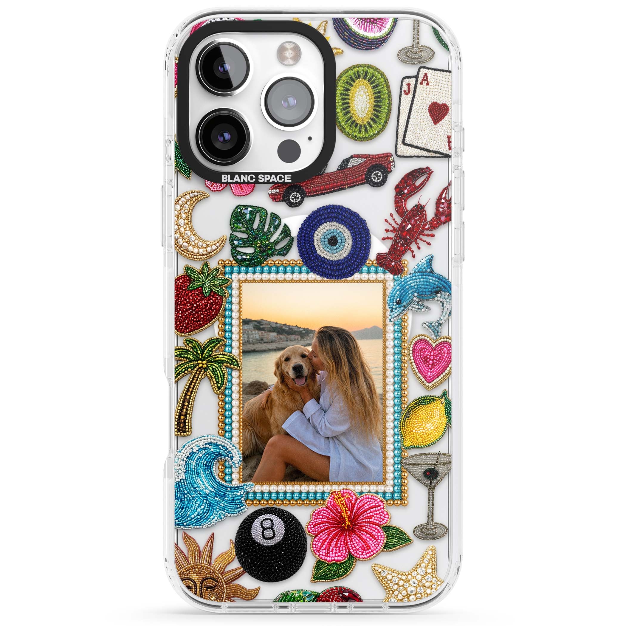 Beaded Photo coastal iPhone case | Impact Magsafe case for iPhone 16 Pro, iPhone 16 Pro Max