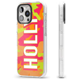 iPhone 16 Pro Max Personalised Colourful Neon Camo Black Impact Phone Case