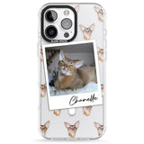 iPhone 16 Pro Max Personalised Abyssinian Cat Photo Black Impact Phone Case