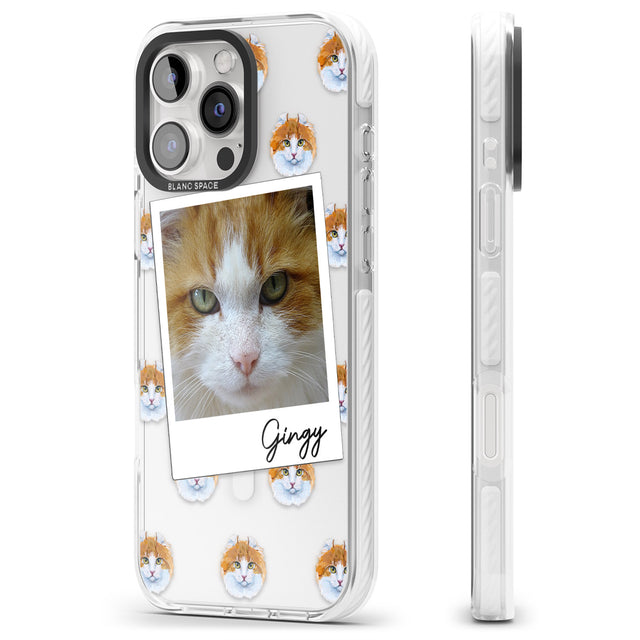 iPhone 16 Pro Max Personalised American Curl Photo Black Impact Phone Case