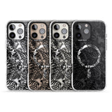 iPhone 16 Pro Max Personalised Chinese Tiger Pattern Black Impact Phone Case