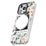 iPhone 16 Pro Max Personalised Floral Instant Film Photo Black Impact Phone Case