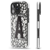 iPhone 16 Pro Max Personalised Floral Pattern Personalised Black Impact Phone Case