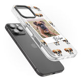 iPhone 16 Pro Max Personalised Boxer - Dog Photo Black Impact Phone Case