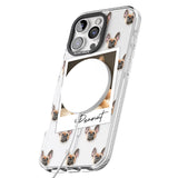 iPhone 16 Pro Max Personalised French Bulldog, Tan - Dog Photo Black Impact Phone Case