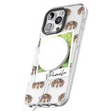 iPhone 16 Pro Max Personalised Dachshund, Brown - Dog Photo Black Impact Phone Case