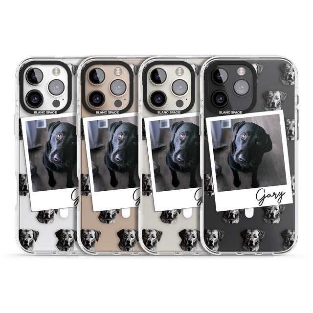 iPhone 16 Pro Max Personalised Labrador, Black - Dog Photo Black Impact Phone Case