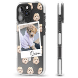 iPhone 16 Pro Max Personalised Cockapoo, Cream - Dog Photo Black Impact Phone Case