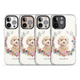 iPhone 16 Pro Max Personalised Champagne Cockapoo - Watercolour Dog Portrait Black Impact Phone Case