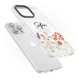 Personalised Spring Wildflowers Impact Magsafe Phone Case for iPhone 16 Pro, iPhone 16 Pro Max