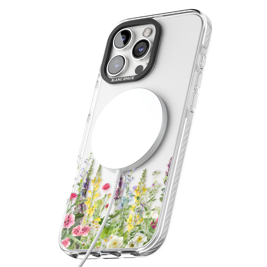 Personalised Garden Wildfowers Impact Magsafe Phone Case for iPhone 16 Pro, iPhone 16 Pro Max