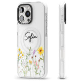 Personalised April Wildfowers Impact Magsafe Phone Case for iPhone 16 Pro, iPhone 16 Pro Max