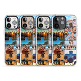 iPhone 16 Pro Max Personalised Jigsaw Photo Grid Black Impact Phone Case