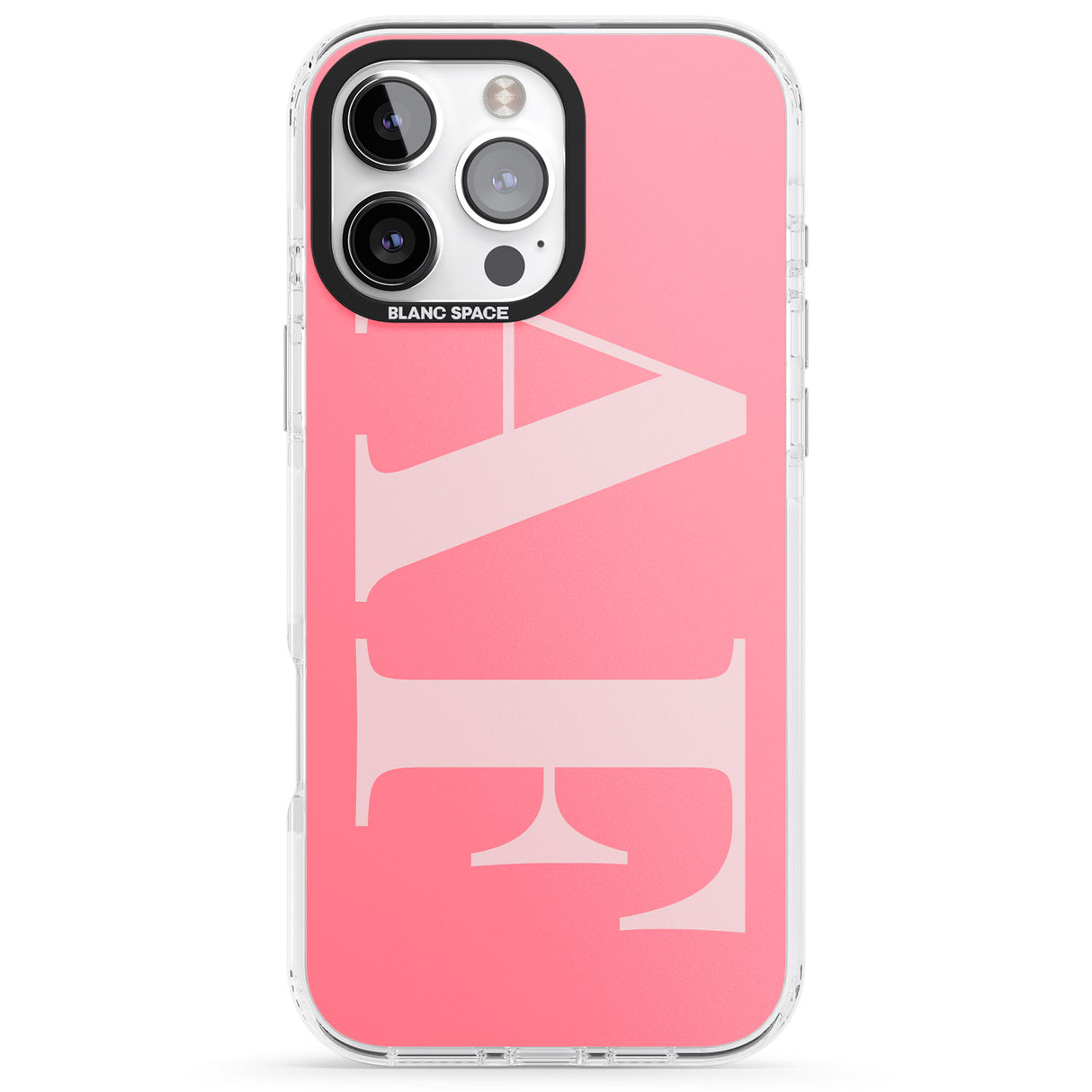 iPhone 16 Pro Max Personalised Light & Dark Pink Personalised Black Impact Phone Case