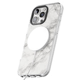 iPhone 16 Pro Max Personalised Classic Grey Marble Black Impact Phone Case