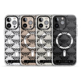 iPhone 16 Pro Max Personalised Hawk Moth Pattern Black Impact Phone Case