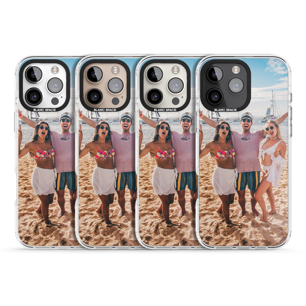 iPhone 16 Pro Max Personalised Photo Black Impact Phone Case