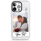 iPhone 16 Pro Max Personalised Instant Camera Photo Black Impact Phone Case