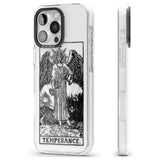 iPhone 16 Pro Max Personalised Temperance Tarot Card - Transparent Black Impact Phone Case