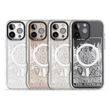 iPhone 16 Pro Max Personalised The Empress Tarot Card - White Transparent Black Impact Phone Case