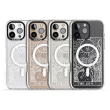 iPhone 16 Pro Max Personalised The Sun Tarot Card - White Transparent Black Impact Phone Case