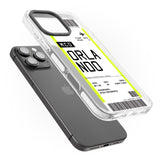 iPhone 16 Pro Max Personalised Orlando Boarding Pass Black Impact Phone Case