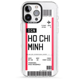 iPhone 16 Pro Max Personalised Ho Chi Minh City Boarding Pass Black Impact Phone Case