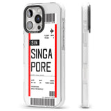 iPhone 16 Pro Max Personalised Singapore Boarding Pass Black Impact Phone Case