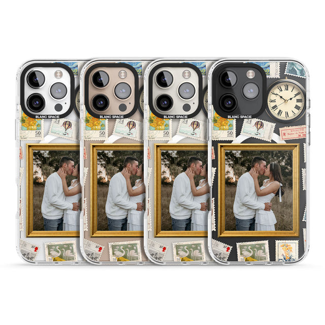 Personalised Vintage Photo Frame Collage Impact Magsafe Phone Case for iPhone 16 Pro, iPhone 16 Pro Max