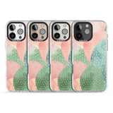 iPhone 16 Pro Max Colourful Close-Up Cacti Design Black Impact Phone Case