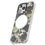 iPhone 16 Pro Max Green Camo Black Impact Phone Case