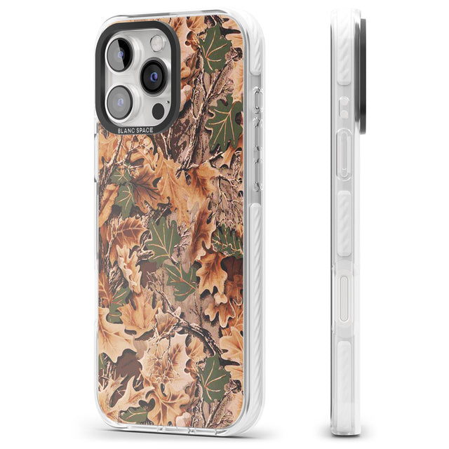 iPhone 16 Pro Max Leaves Camo Black Impact Phone Case