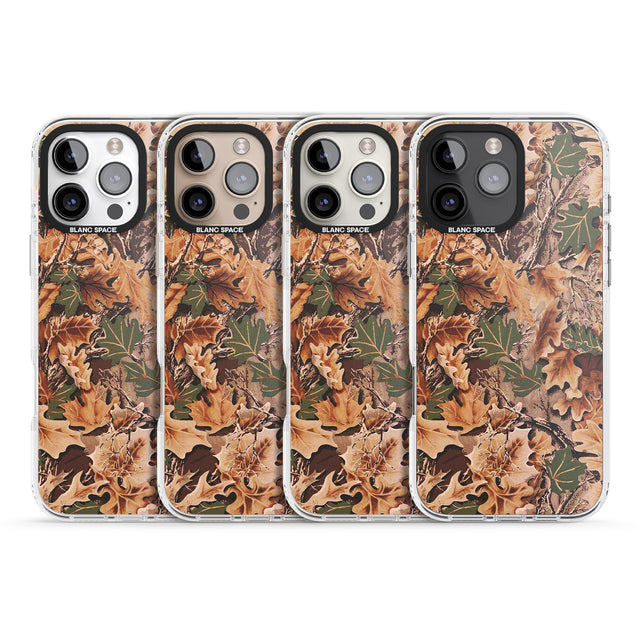 iPhone 16 Pro Max Leaves Camo Black Impact Phone Case