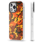 iPhone 16 Pro Max Orange Camo Black Impact Phone Case