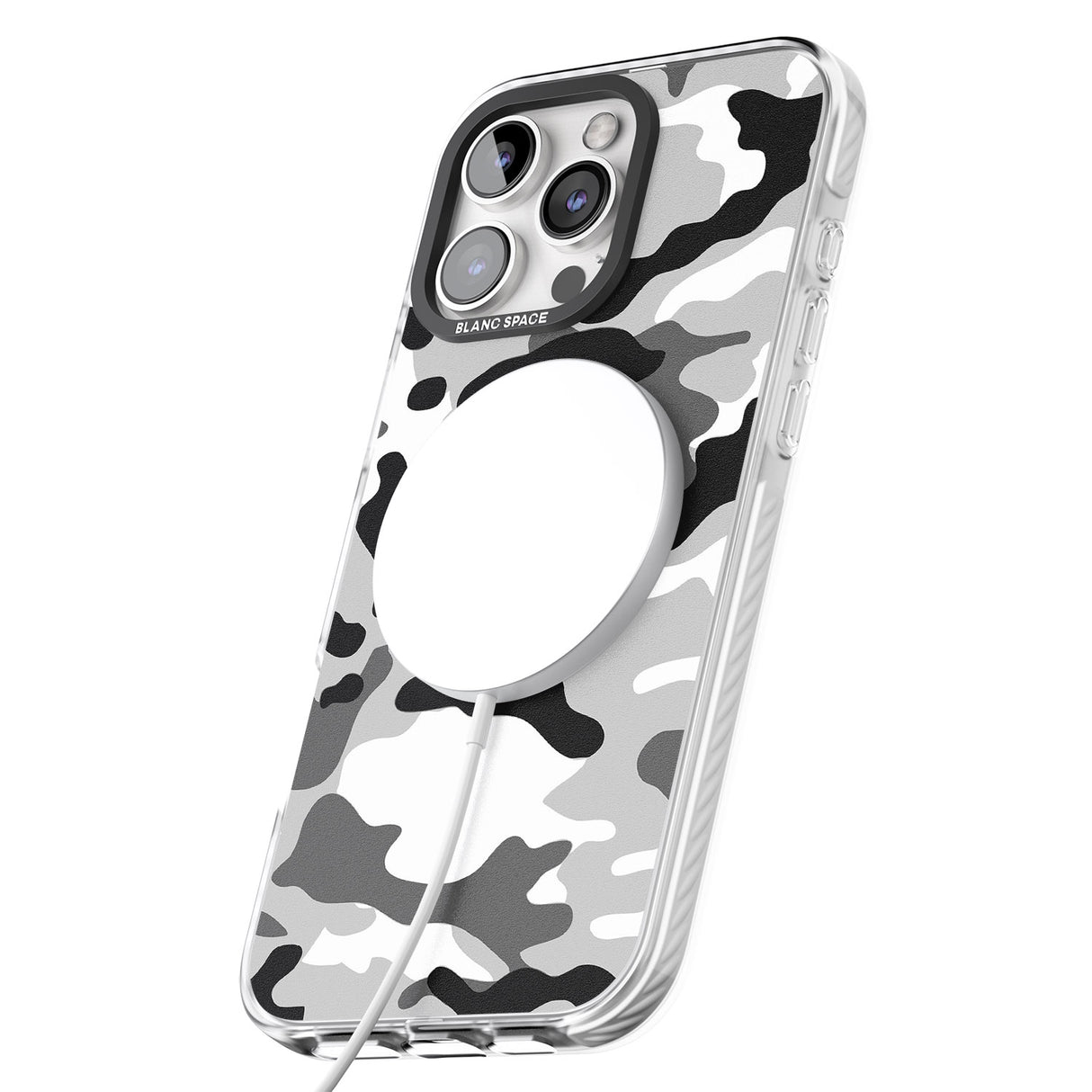 iPhone 16 Pro Max Grey Black Urban Camo Black Impact Phone Case