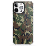 iPhone 16 Pro Max Forest Green Camo Black Impact Phone Case