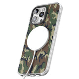 iPhone 16 Pro Max Forest Green Camo Black Impact Phone Case