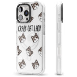 iPhone 16 Pro Max Crazy Cat Lady Black Impact Phone Case