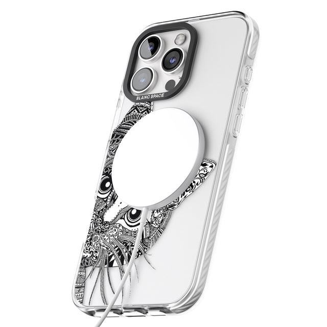 iPhone 16 Pro Max Henna Cat Black Impact Phone Case