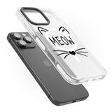 iPhone 16 Pro Max Cat Whiskers Black Impact Phone Case