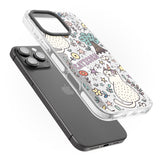 iPhone 16 Pro Max Caticorn pattern Black Impact Phone Case