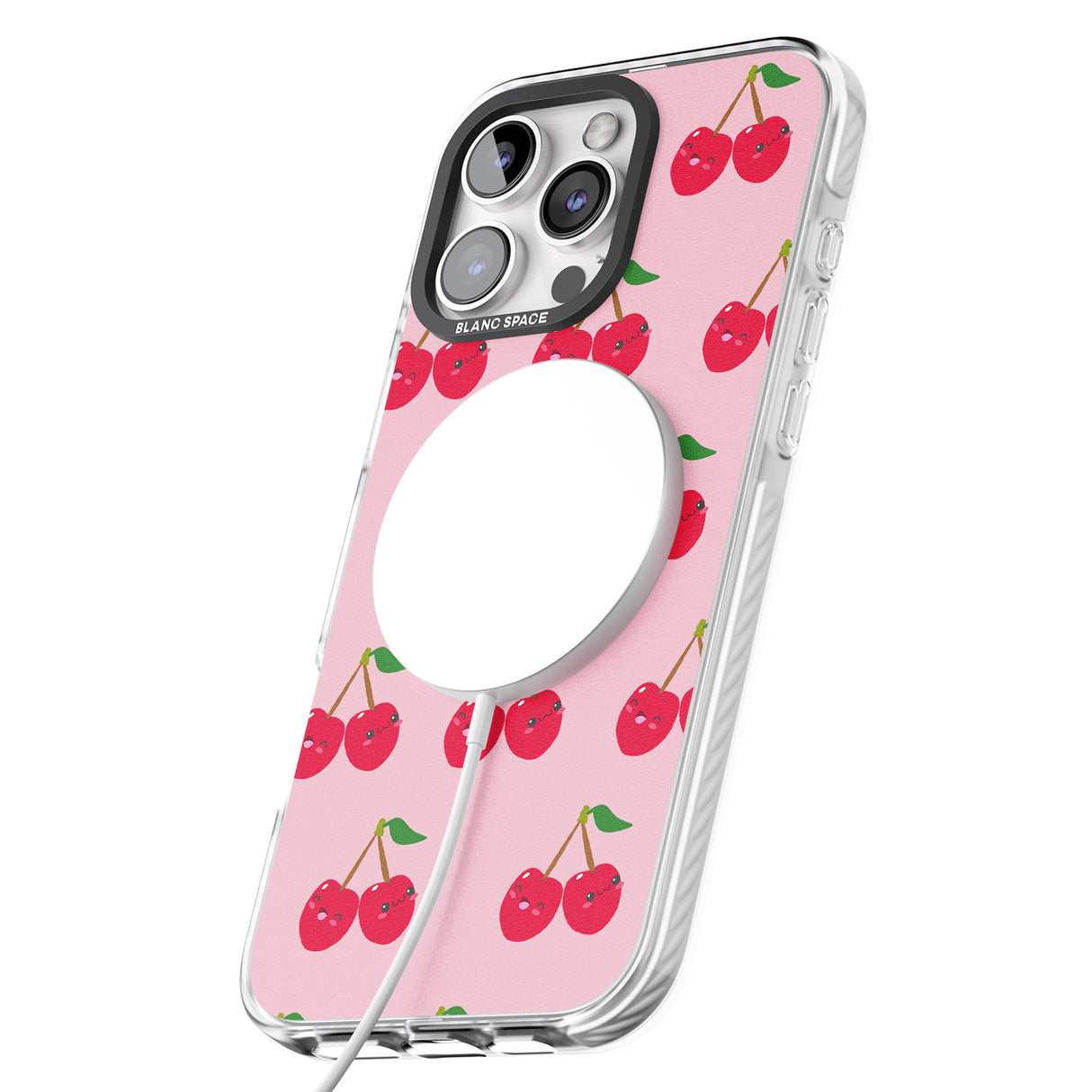 iPhone 16 Pro Max Cheeky Cherry Black Impact Phone Case