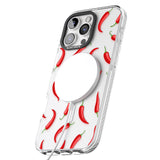 iPhone 16 Pro Max Chilli Pattern Black Impact Phone Case