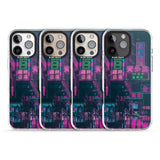 iPhone 16 Pro Max Rainy Reflections - Neon Cities Photographs Black Impact Phone Case