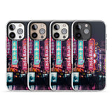 iPhone 16 Pro Max Busy Street - Neon Cities Photographs Black Impact Phone Case