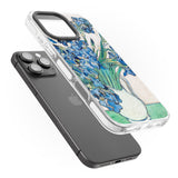 iPhone 16 Pro Max Irises by Vincent Van Gogh Black Impact Phone Case