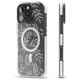 iPhone 16 Pro Max Leafy Botanical Black Impact Phone Case