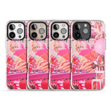 iPhone 16 Pro Max Vintage Collage: Pink Glamour Black Impact Phone Case