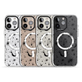 iPhone 16 Pro Max Moons & Stars Black Impact Phone Case